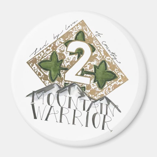 2 Mountain Warrior Fort Carson Kühlschrankmagnet (Vorne)
