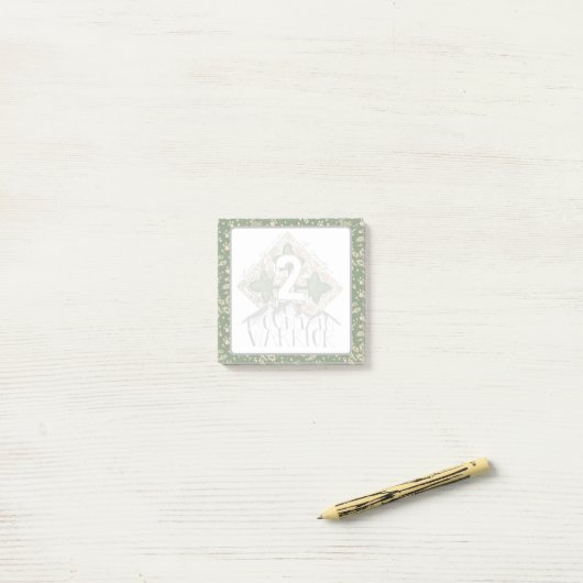 2 Mountain Warrior Post-Its Post-it Klebezettel (Auf Schreibtisch)