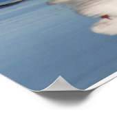 2 Möwen am Strand Poster (Ecke)