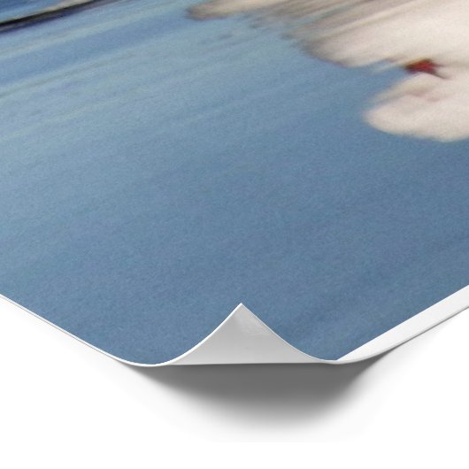 2 Möwen am Strand Poster (Ecke)