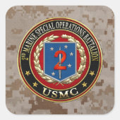 2. MSOB [3D] QUADRATISCHER AUFKLEBER (Vorderseite)