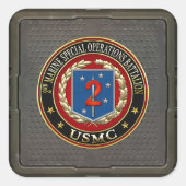 2. MSOB [3D] QUADRATISCHER AUFKLEBER (Vorderseite)