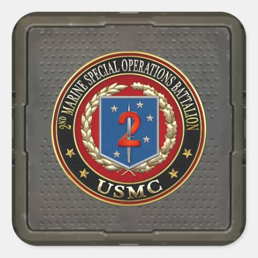 2. MSOB [3D] QUADRATISCHER AUFKLEBER (Vorderseite)