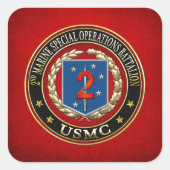 2. MSOB [3D] QUADRATISCHER AUFKLEBER (Vorderseite)