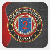 2. MSOB [3D] QUADRATISCHER AUFKLEBER (Vorderseite)