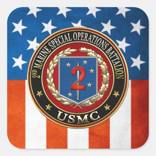 2. MSOB [3D] QUADRATISCHER AUFKLEBER (Vorderseite)