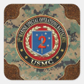 2. MSOB [3D] QUADRATISCHER AUFKLEBER (Vorderseite)