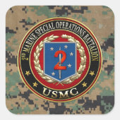 2. MSOB [3D] QUADRATISCHER AUFKLEBER (Vorderseite)