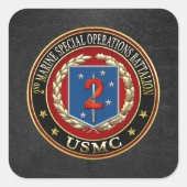 2. MSOB [3D] QUADRATISCHER AUFKLEBER (Vorderseite)