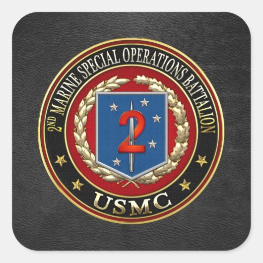 2. MSOB [3D] QUADRATISCHER AUFKLEBER (Vorderseite)