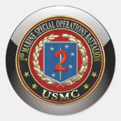 2. MSOB [3D] RUNDER AUFKLEBER (Vorderseite)