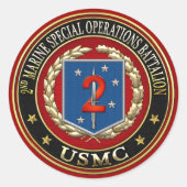 2. MSOB [3D] RUNDER AUFKLEBER (Vorderseite)