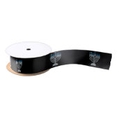 2. Nacht von Hanukkah Glitzer Satin Ribbon Satinband (Spule)