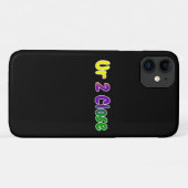 2 Nah Mardi Gras Colors Case-Mate iPhone Hülle (Rückseite (Horizontal))