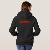 2 Nahes rotes Comic Hoodie (Schwarz voll)