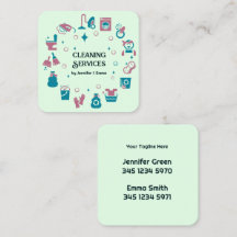 2 Name Cleaner Business Card