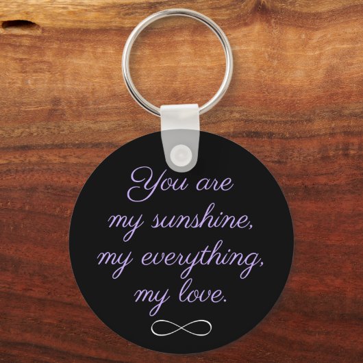 2 Namen Simple Infinity Symbol Friends Rainbow Schlüsselanhänger (Rückseite)