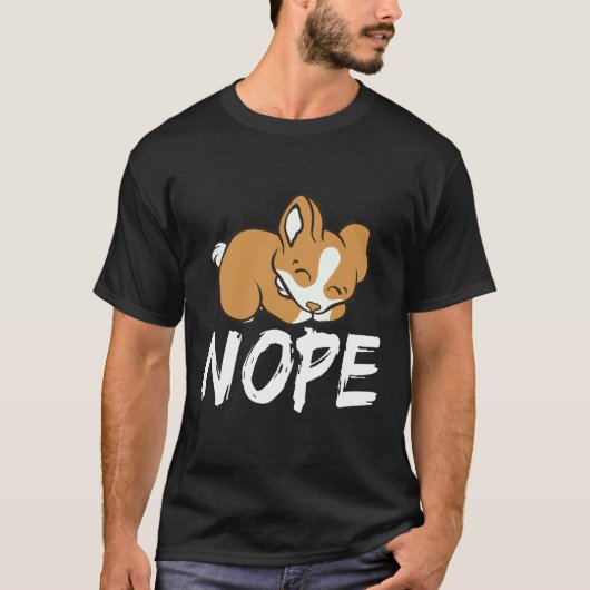 2 Nein - Corgi T-Shirt (Vorderseite)