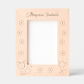 2 Niedliche Cartoon - Füchse und Blume Benutzerdef Geätzte Rahmen (Vorderseite)