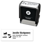 2 Niedliche kleine Füchse Permastempel (Beispiel)