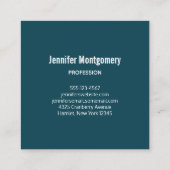 2 Niedliche kleine rote Füchse Wasserfarbdesign Quadratische Visitenkarte (Rückseite)