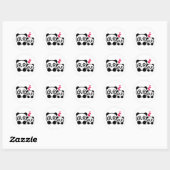 2 Niedliche Panda Stickers (Blatt)