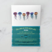 2 Niedliches Party mit zwei Händen, geklappt, hori Einladung (Innenseite)