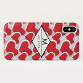 2 Niedliches rotes Herz Case-Mate iPhone Hülle (Rückseite (Horizontal))