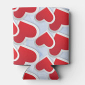 2 Niedliches rotes Herz Dosenkühler (Rückseite)