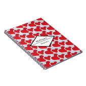 2 Niedliches rotes Herz Notizblock (Rechte Seite)