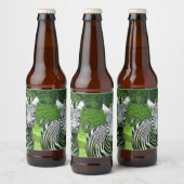 2 Niedliches Zebras Bierflaschenetikett (Flaschen)