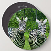 2 Niedliches Zebras Button (Vorne & Hinten)