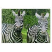 2 Niedliches Zebras Schneidebrett (Vorderseite)