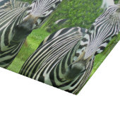 2 Niedliches Zebras Schneidebrett (Ecke)