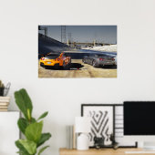 2 Nissan GT-R35 in Downtown Los Angeles Poster (Heimbüro)