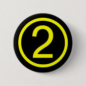 2 - Nummer zwei Button (Vorderseite)