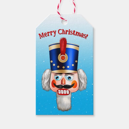 2 Nutty Nutcracker Toy Soldiers Geschenkanhänger (Vorderseite)