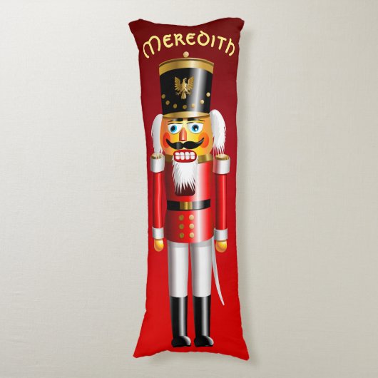 2 Nutty Xmas Nutcracker Toy Soldiers Seitenschläferkissen (Vorderseite Vertikal)