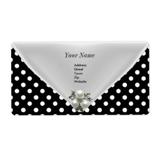2 "Order Elegant White Black" 2 Label-Adresse