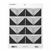 2 "Order Elegant White Black" 2 Label-Adresse (Vorne)