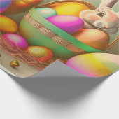 2 Osterholz- und Goldene Eiersammlung Geschenkpapier (Ecke)