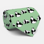 2 Pandas Krawatte (Gerollt)