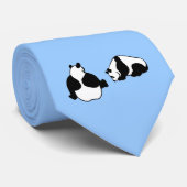 2 Pandas Krawatte (Gerollt)