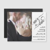 2 Pane Foto Hochzeit Speichern Sie das Datum der M Magnetkarte (Vorne/Hinten)