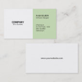 2 Panel Minze grün Visitenkarte (Vorne/Hinten)