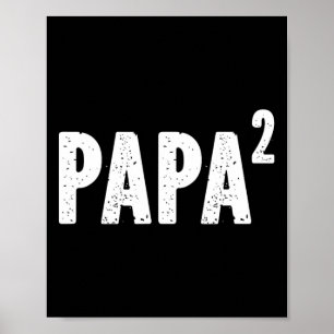2 Papa im Quadrat für Opa von Enkelin Enkelin Poster