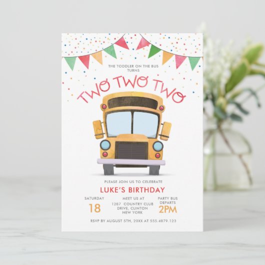 2. Party Einladung (Stehend Vorderseite)