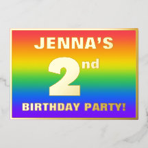 2. Party zum Geburtstag: Spaß, farbenfrohes Regenb