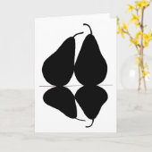 2 "Pears-Gruß"-Karte Karte (Gelbe Blume)