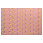 #2 Pencil Sharp Pink Yellow School Englischlehreri Stoff (Fat Quarter (45,7 x 55,9 cm))